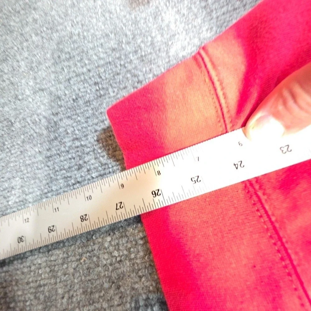 The North Face Hoodie Mens Medium Red Pullover Fleece Sweatshirt Big Logo Front